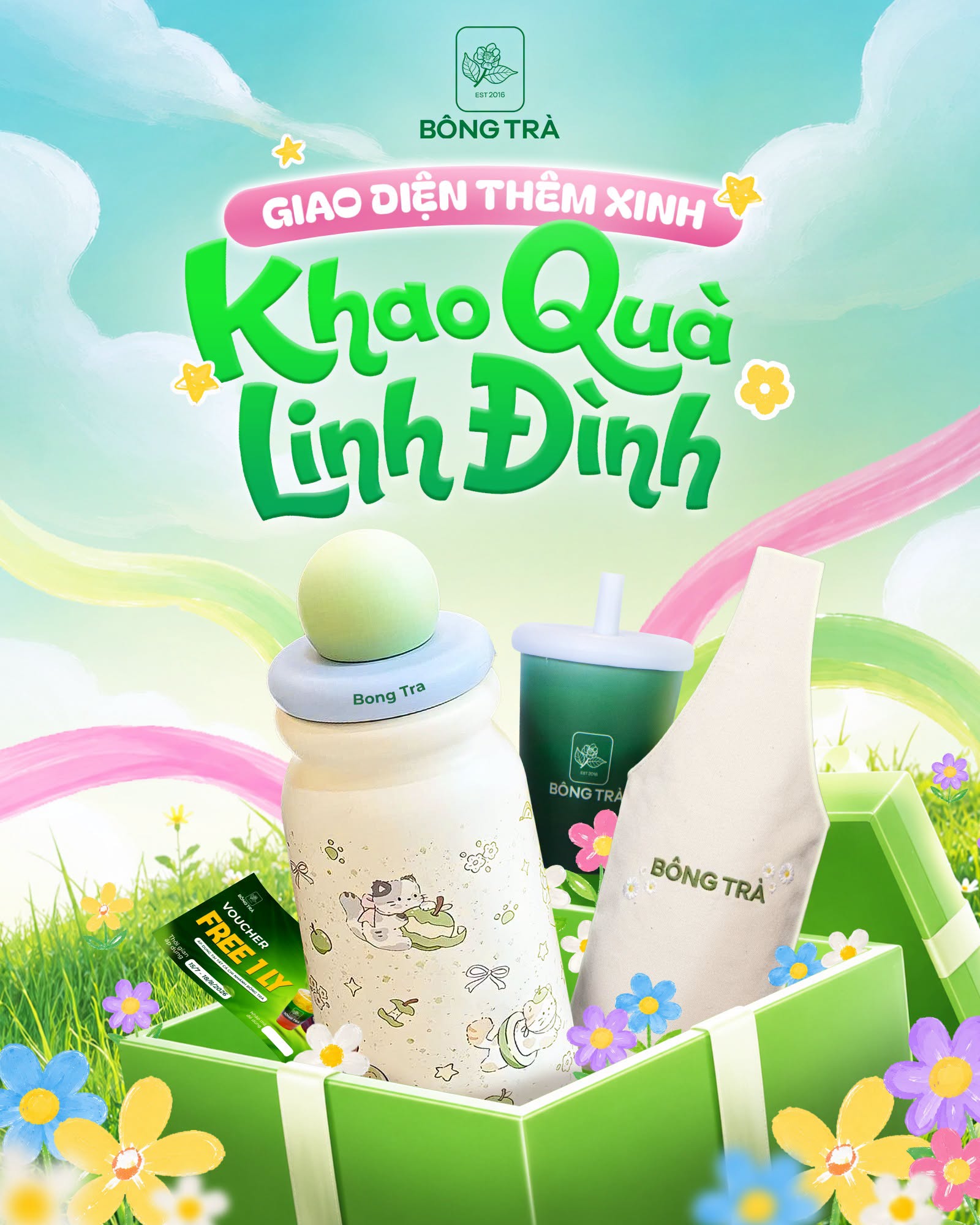 GIAO DIỆN TH&Ecirc;M XINH, KHAO QU&Agrave; LINH Đ&Igrave;NH